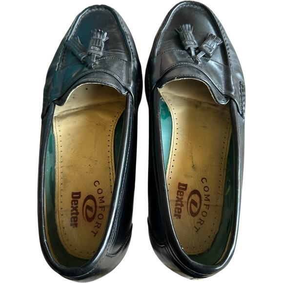 VTG Dexter Comfort Tassel Loafers Dress Shoes Mens SZ 12 Leather Classic Slip On - Picture 7 of 10